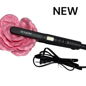 Revlon Perfect Heat Ceramic Digital Flat Iron 1-inch plates auto shut off NEW